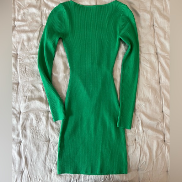 Aritzia Wilfred Free Cut-Out Long Sleeve Knit Mini Dress - XS - Picture 3 of 4